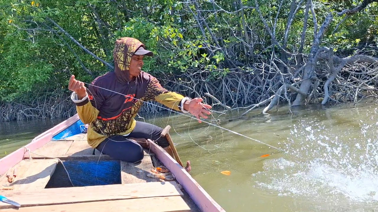MANCING DI SPOT GERABAH, UMPAN UDANG HIDUP MUARA BERAU KALTIM
