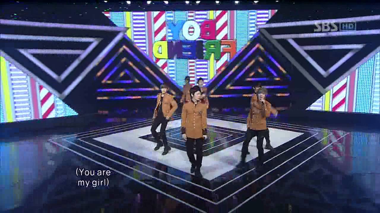Boyfriend -Don't touch my girl(내여자손대지마)  @SBS Inkigayo 인기가요 20111113