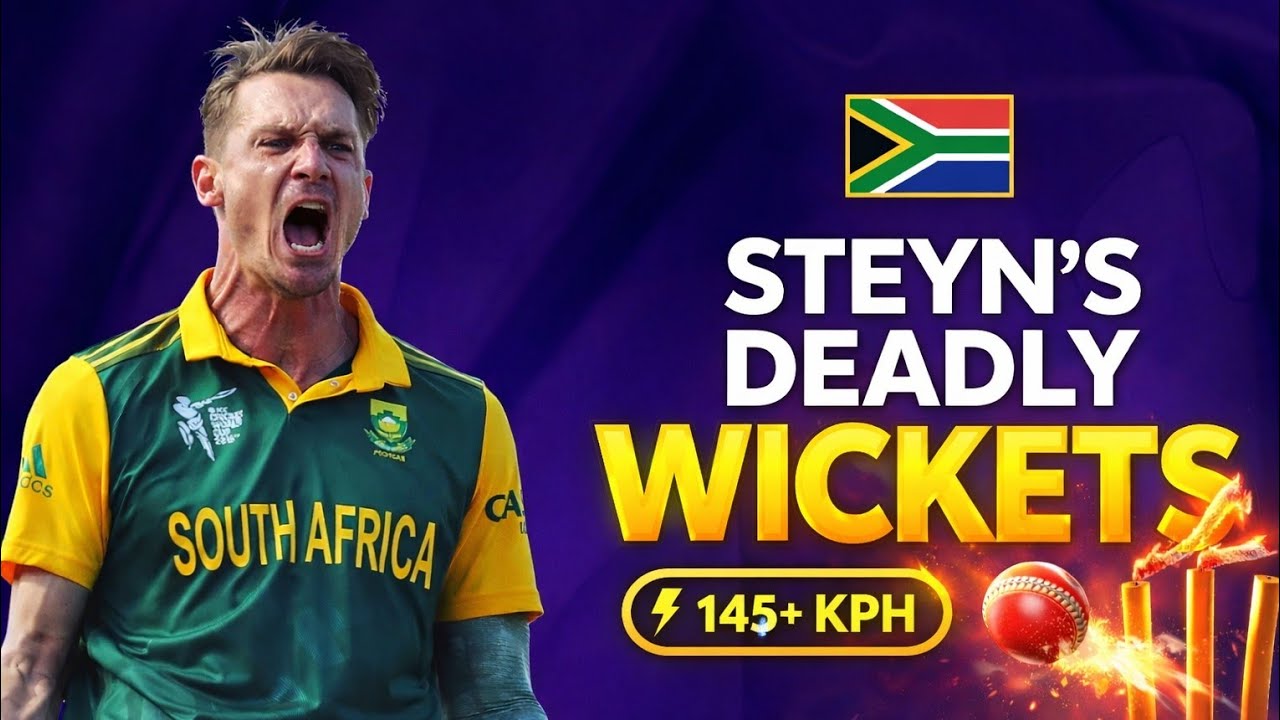 Why Batsmen Feared Dale Steyn 😳 | Steyn Deadly Fast Bowling Wickets (145+ KPH)