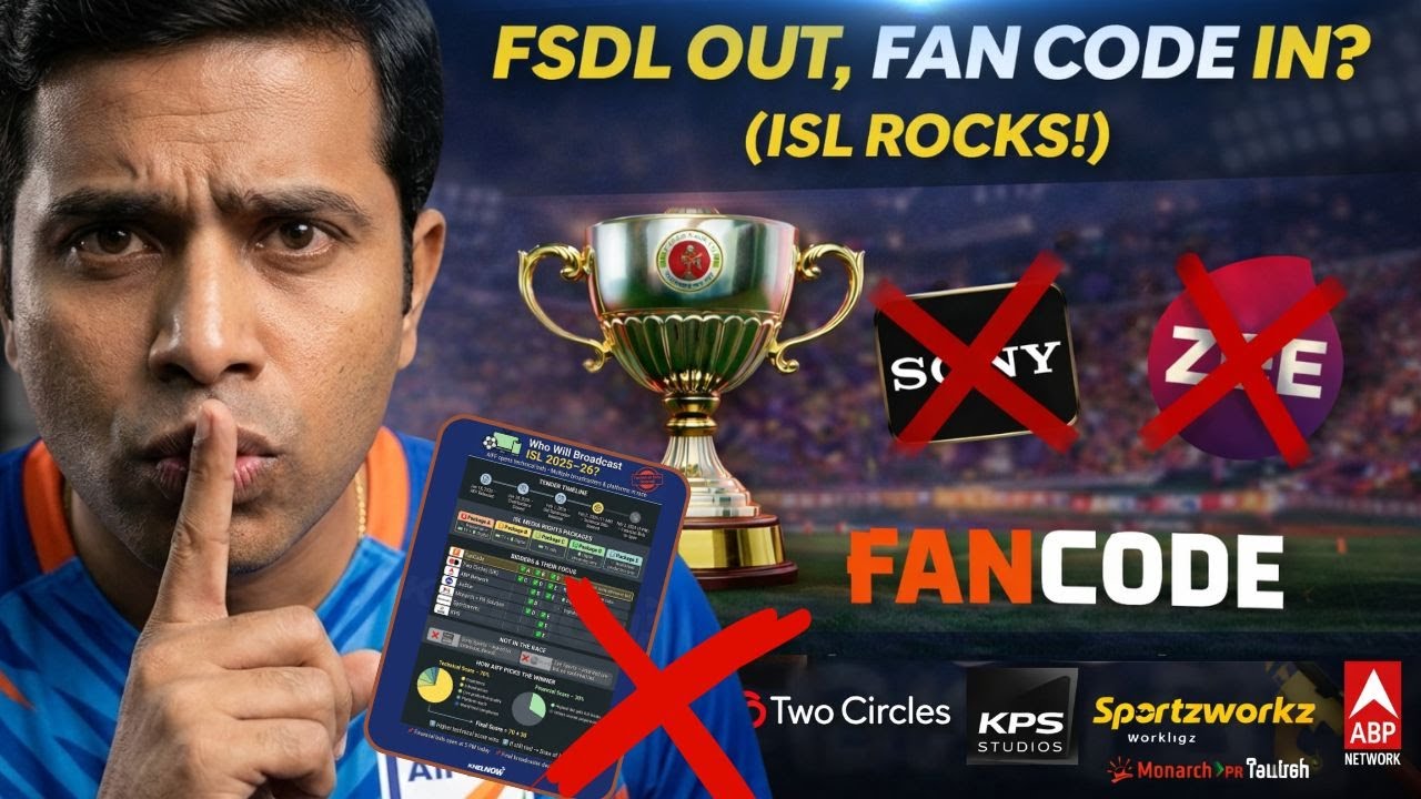 🔴FANCODE IN & JIO Entry ? 🤯 ISL Media Rights Explained | AIFF Broadcast Bid Plan & Details