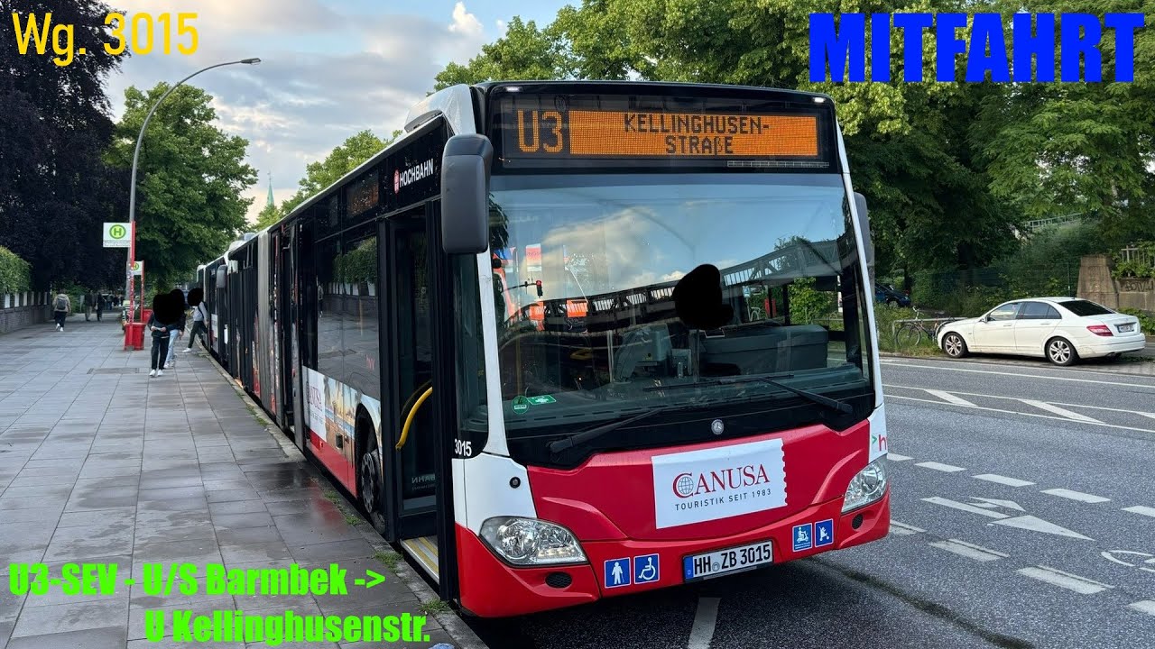 Mitfahrt | Hamburg U3-SEV - U S Barmbek ➡ U Kellinghusenstraße | HHA 3015 (D)