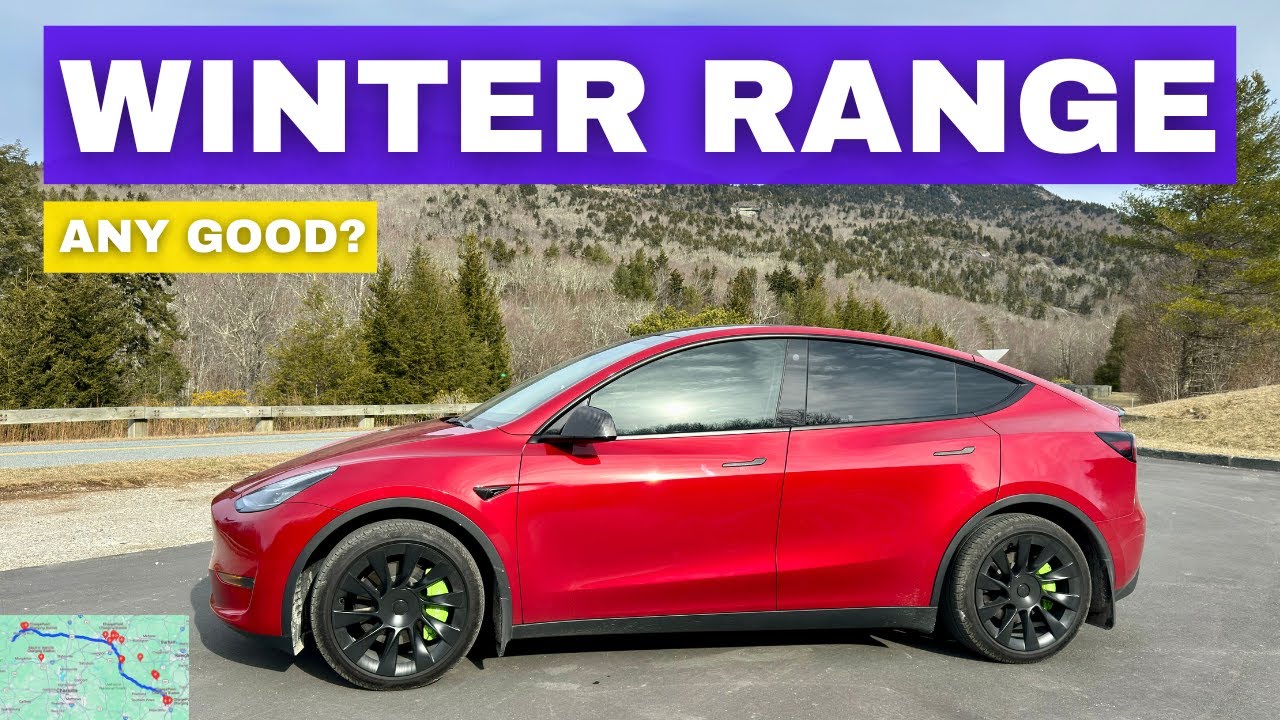First WINTER Road Trip with the 2023 TESLA Model Y Long Range! 🚗🔋