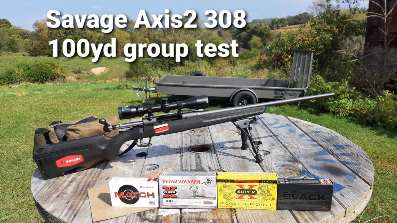 Групповой тест Savage Axis2 308 на 100 ярдов