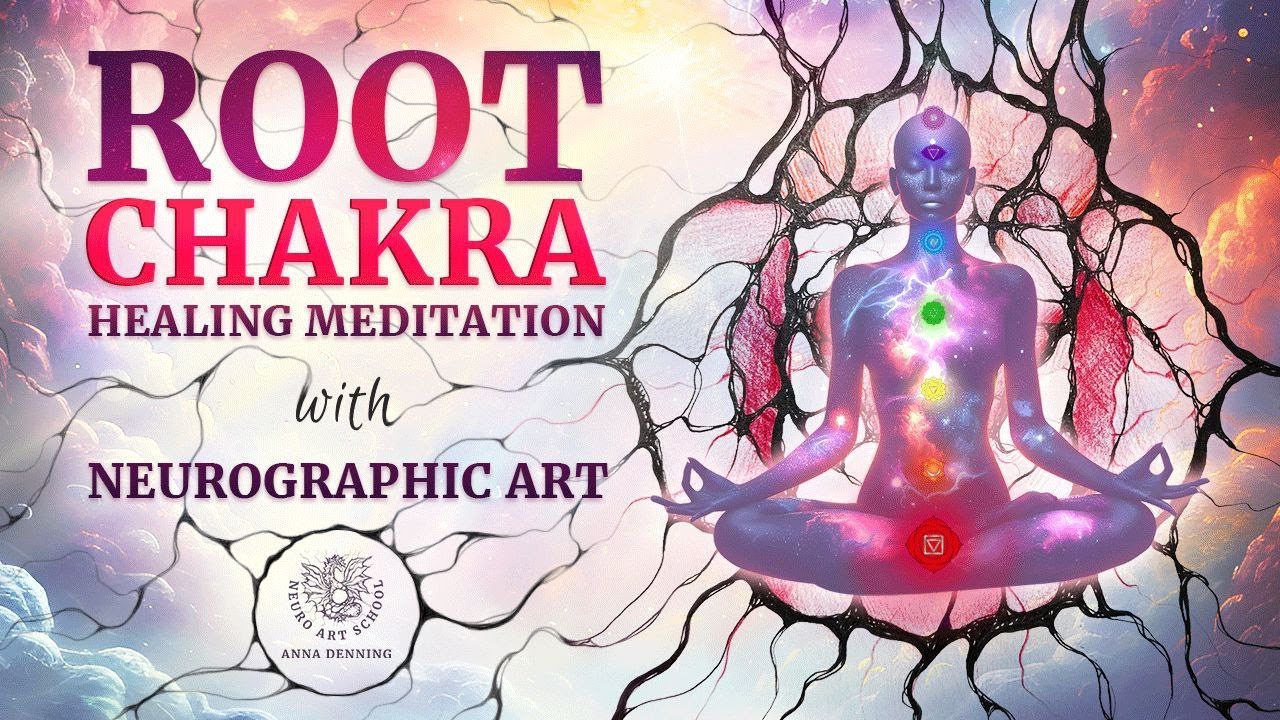 Root Chakra Meditation and Balancing with Neurographic Art | Healing Frequency Music for Muladhara