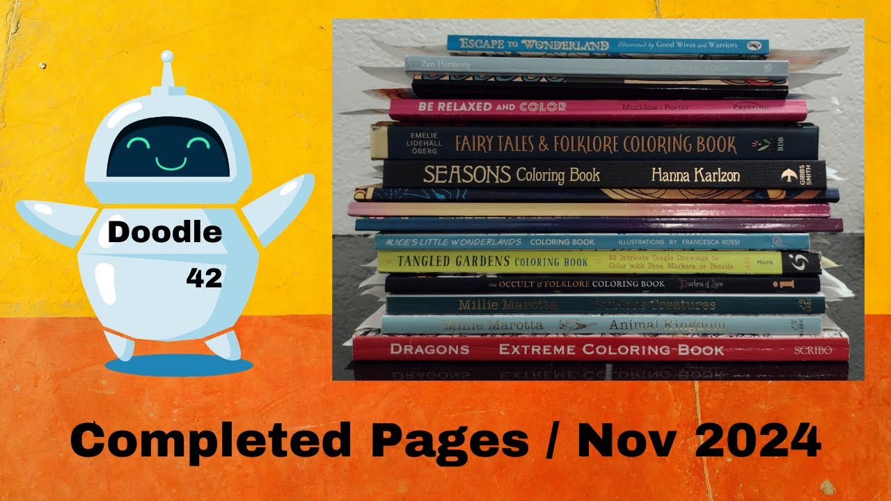 Завершенные страницы, ноябрь 2024 г. / Раскраски для взрослых