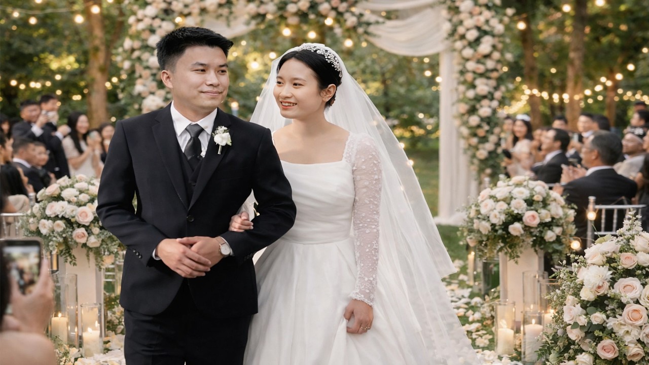 No one expected: Tieu Ly's most beautiful day was when she walked down the aisle with Duong!
