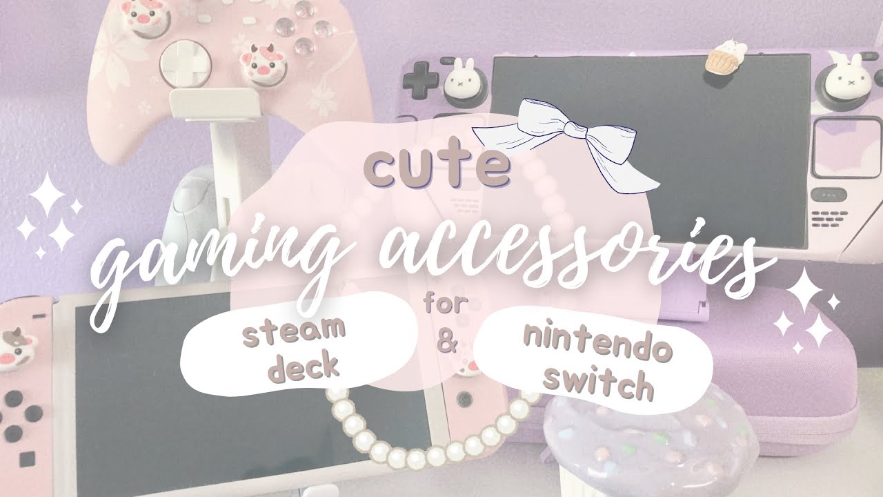 cute gaming accessories for steam deck & switch ヽ(*＾ω＾*)ﾉ