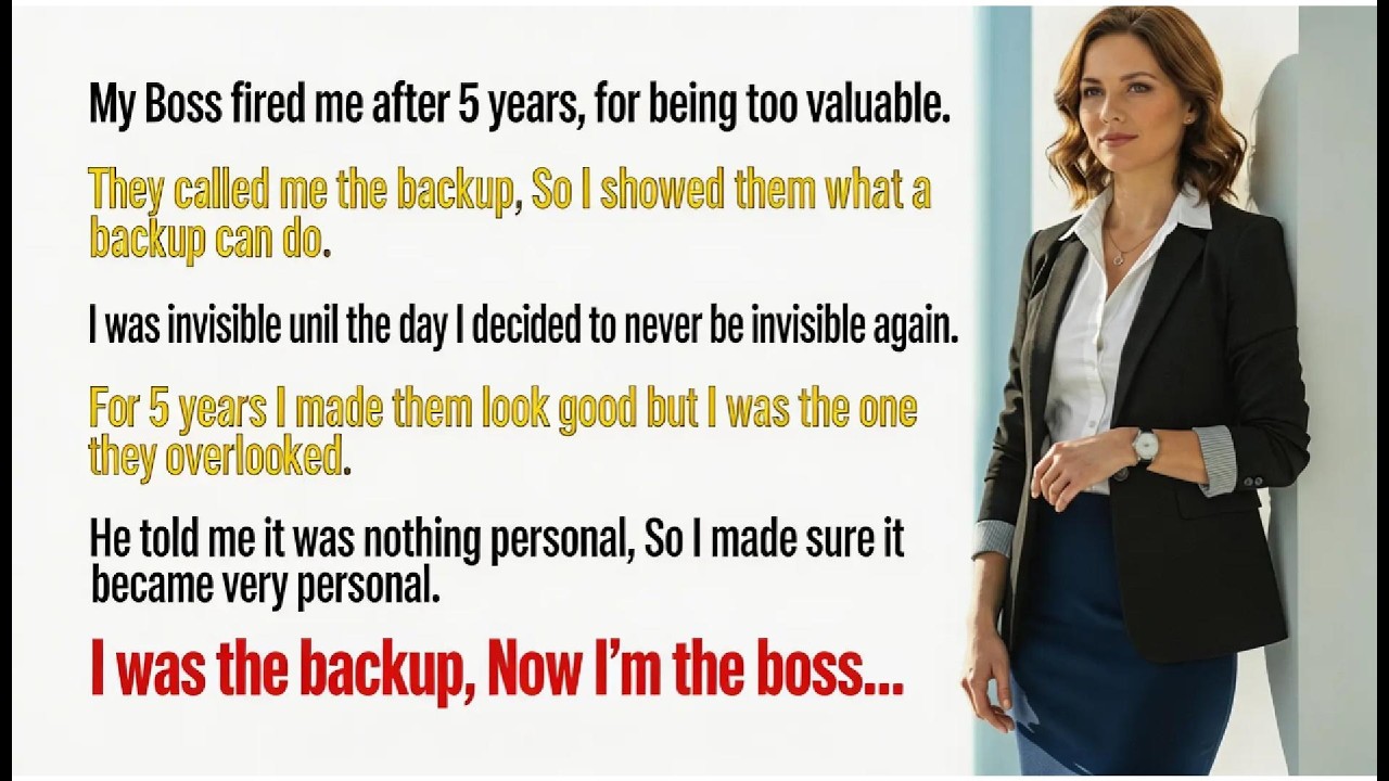I Was The Backup – And My Boss Fired Me | Corporate Revenge Story