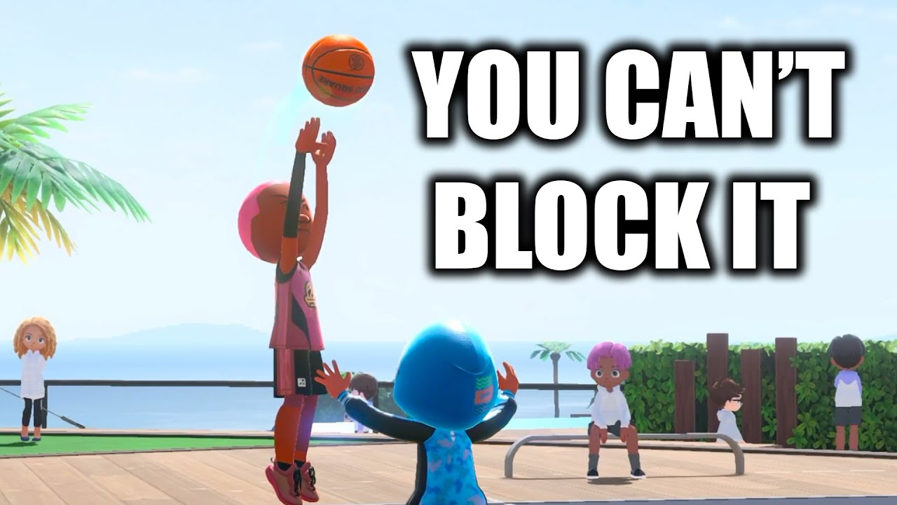 My new shooting form makes me UNGUARDABLE in Switch Sports Basketball