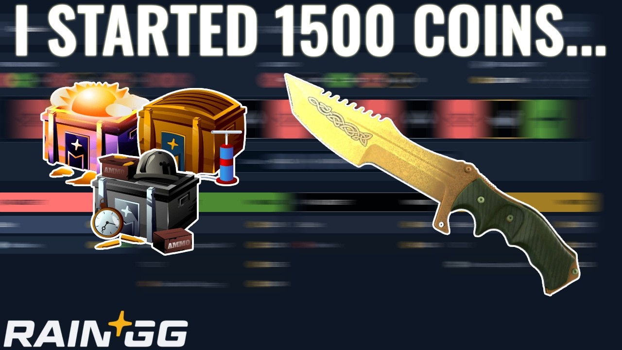 I HAD 1500 COINS ON RAIN.GG AND RAN HUGE CASE BATTLES - THIS IS HOW IT WENT...