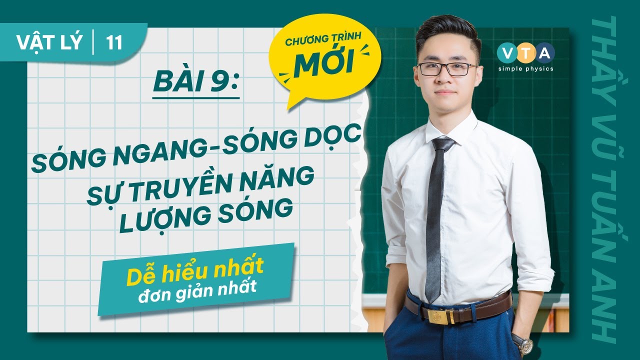 VẬT LÝ 11 - BÀI 9: SÓNG NGANG, SÓNG DỌC, SỰ TRUYỀN NĂNG LƯỢNG SÓNG - SÁCH KẾT NỐI TRI THỨC