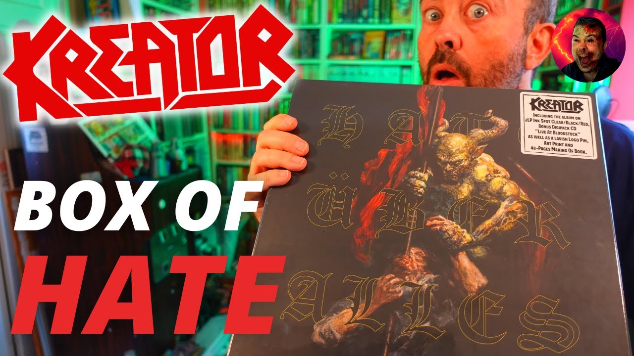 KREATOR unboxing Hate Uber Alles album box set MAIL ORDER EDITION