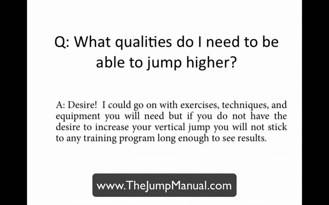 Vertical Jump Training - How to jump higher