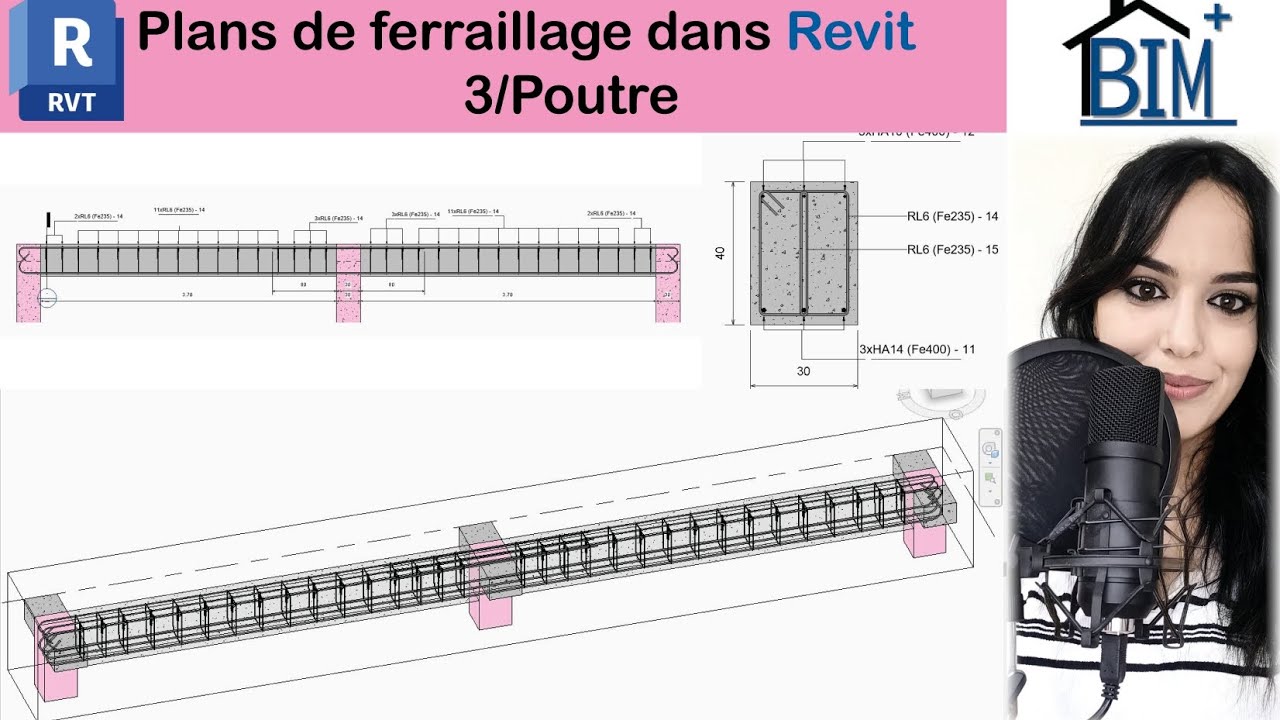 Ferraillage dans Revit :Poutre