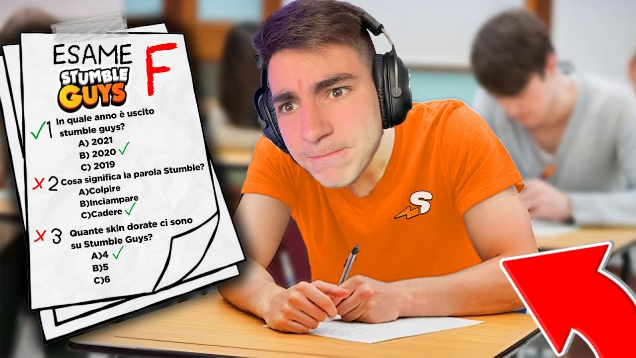 HO FATTO L' ESAME DI Stumble Guys! *BOCCIATO!?*