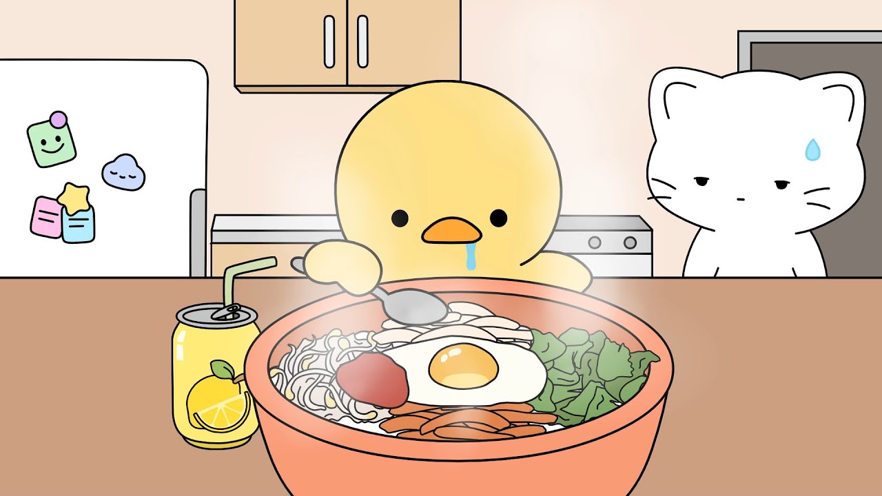 Bibimbap Mukbang | ASMR animation