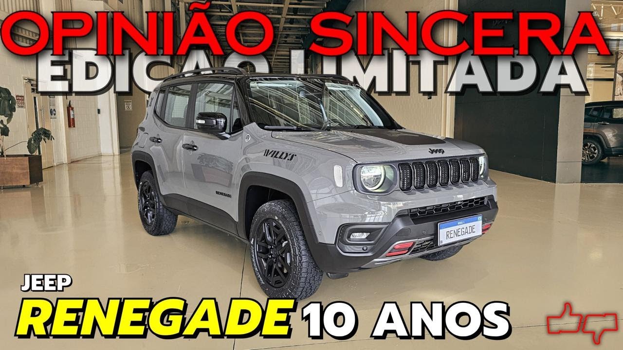 EDIÇÃO ESPECIAL Jeep Renegade 10 anos - 1010 unidades! O que muda? PREÇO, TURBO, 4x4. Vale a pena?