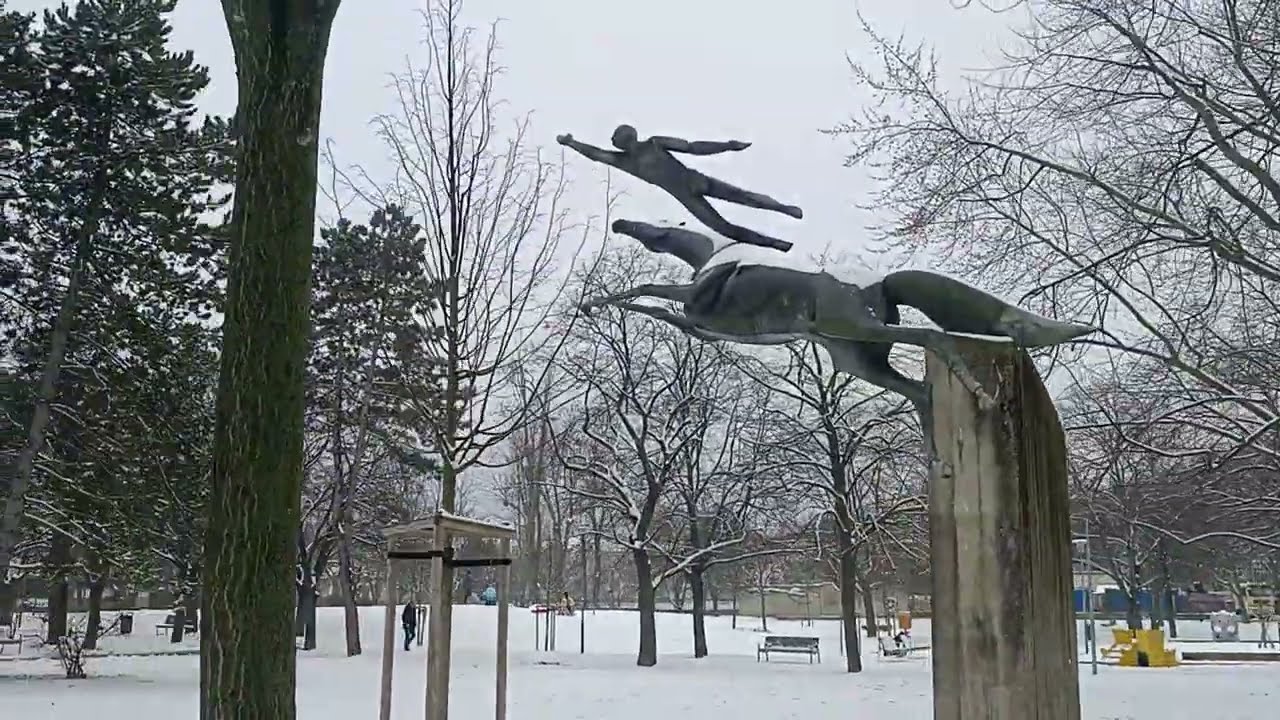 Snowfall around in February. Bratislava, Slovakia. #europe #snow #ramdan