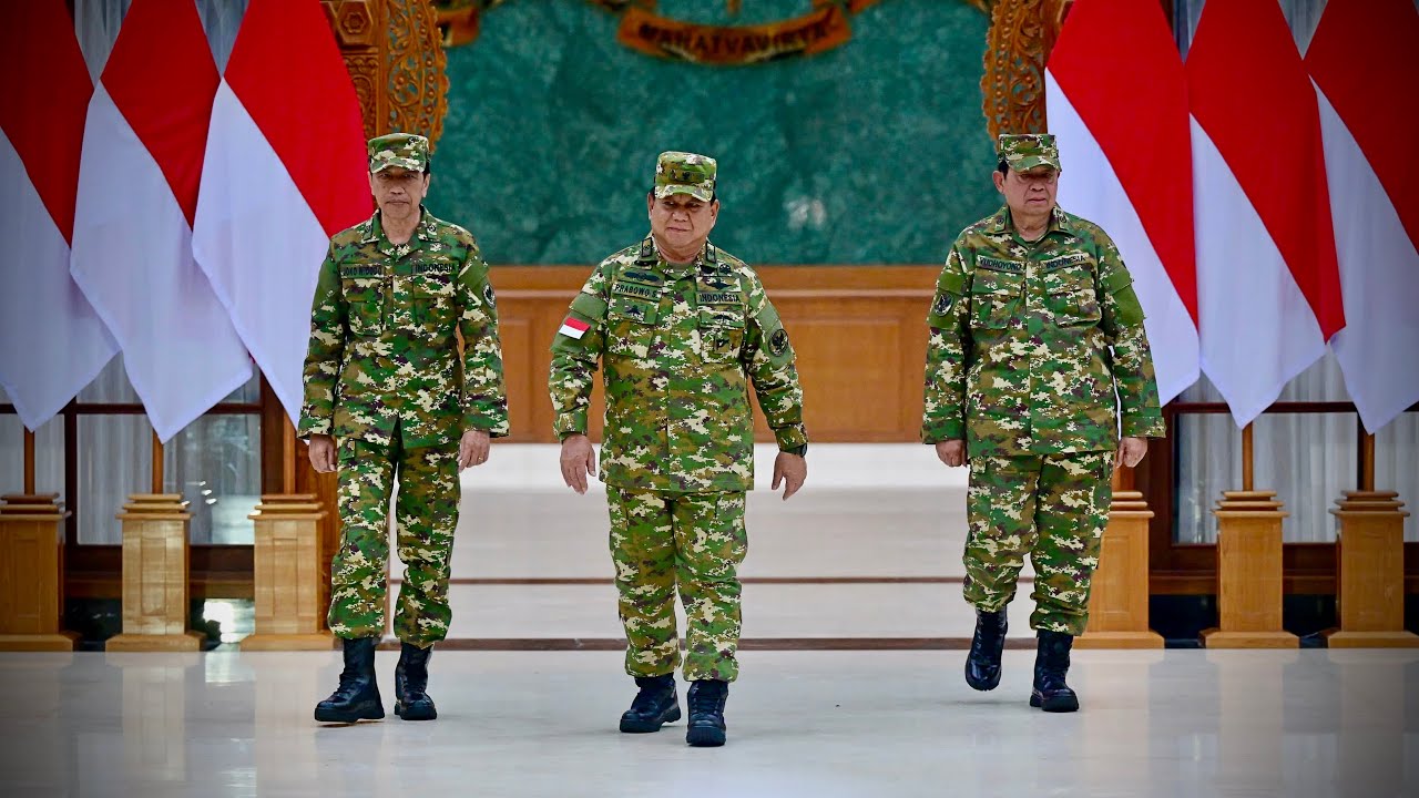 Presiden Prabowo Pimpin Upacara Parade Senja, Magelang, 27 Februari 2025