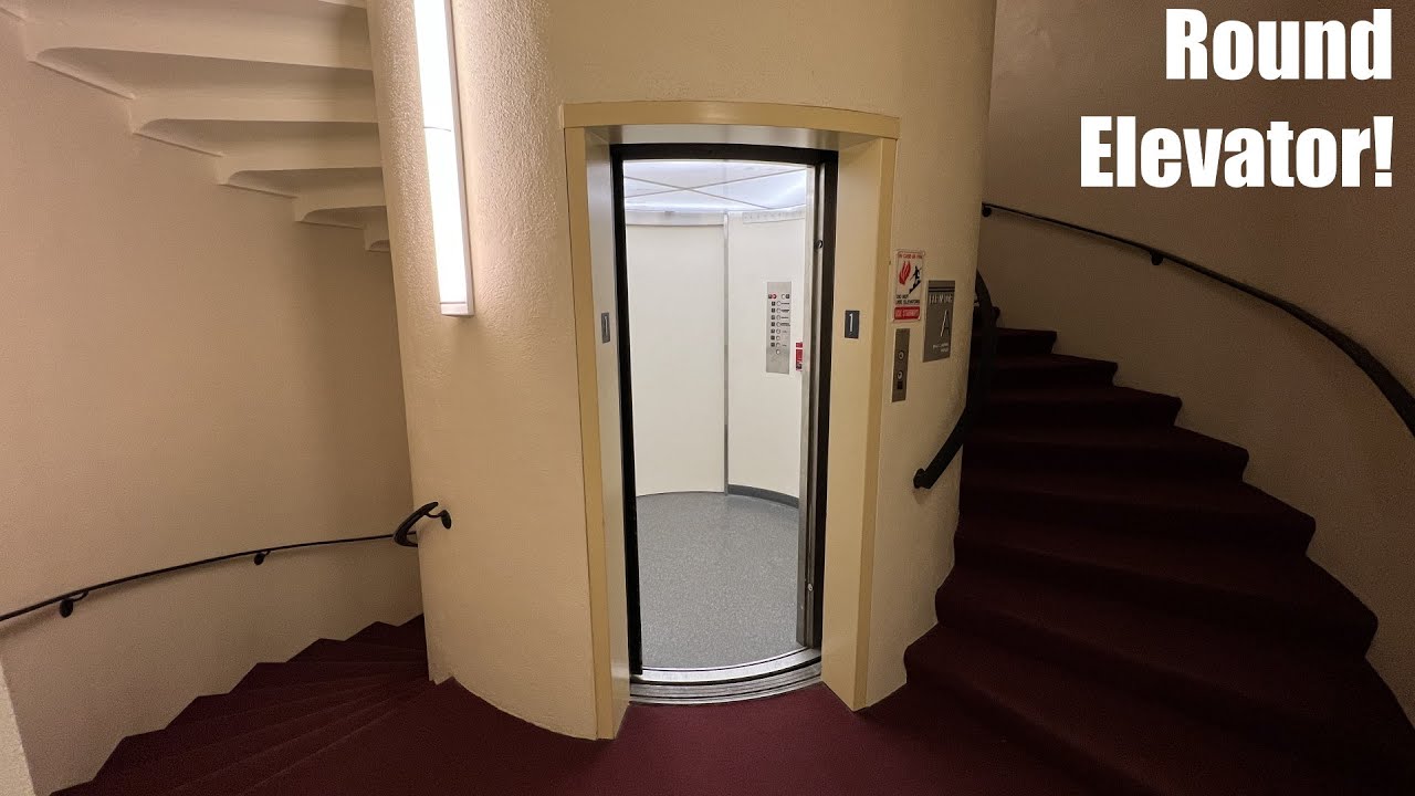 EPIC ROUND Vintage Fairhall Hydraulic Elevator at Presser Hall in Bloomington, IL