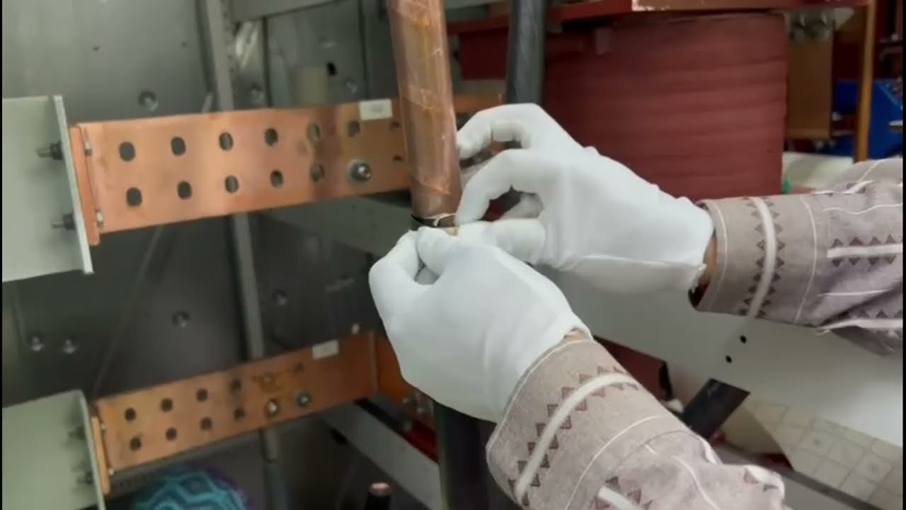 MV Cable termination ( cold shrink) #electrical #mv#highvoltage #amarsingh #electricity #amar_hv