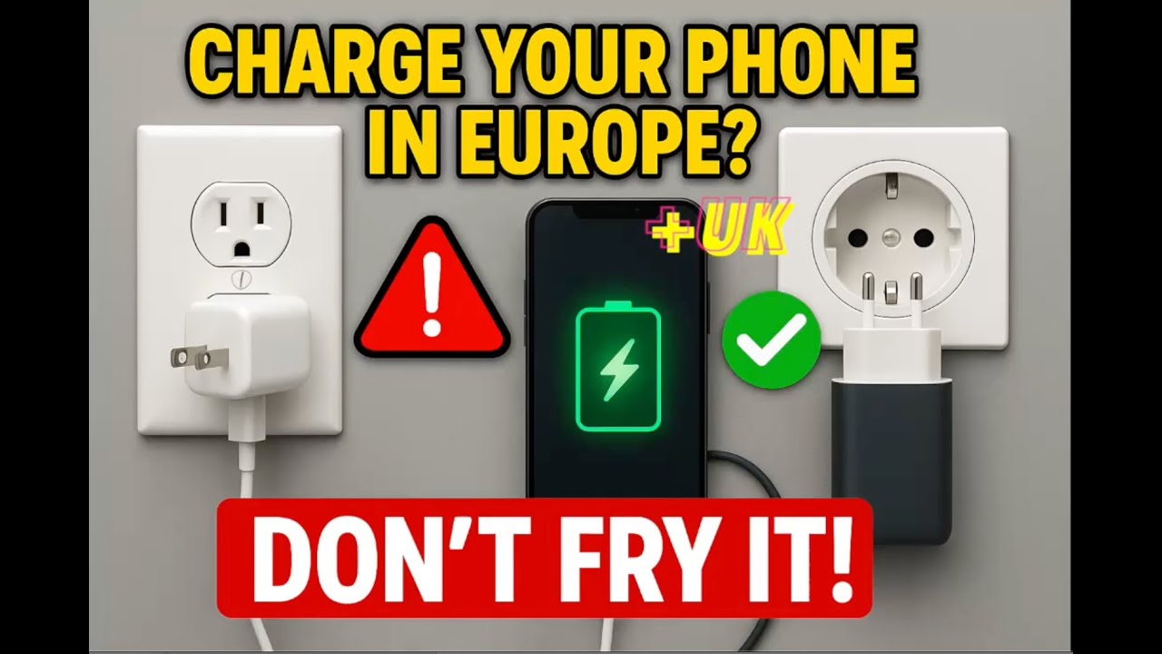 Charge your US phone / laptop in EU / UK - tips and tricks. What adaptor, what cable or battery pack