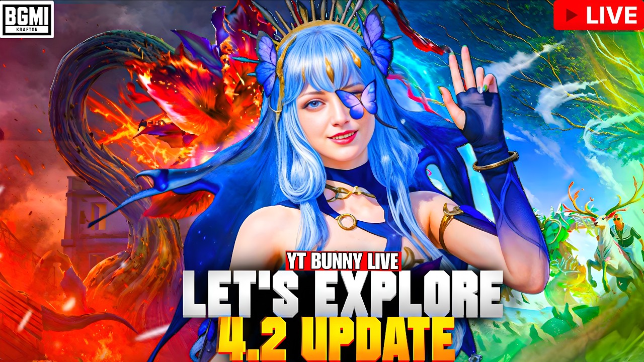 4.2 UPDATE IS HERE IN BGMI SOLO VS SQUAD🔥 || YT BUNNY LIVE || #shorts #shortfeed #bgmilive #bgmi