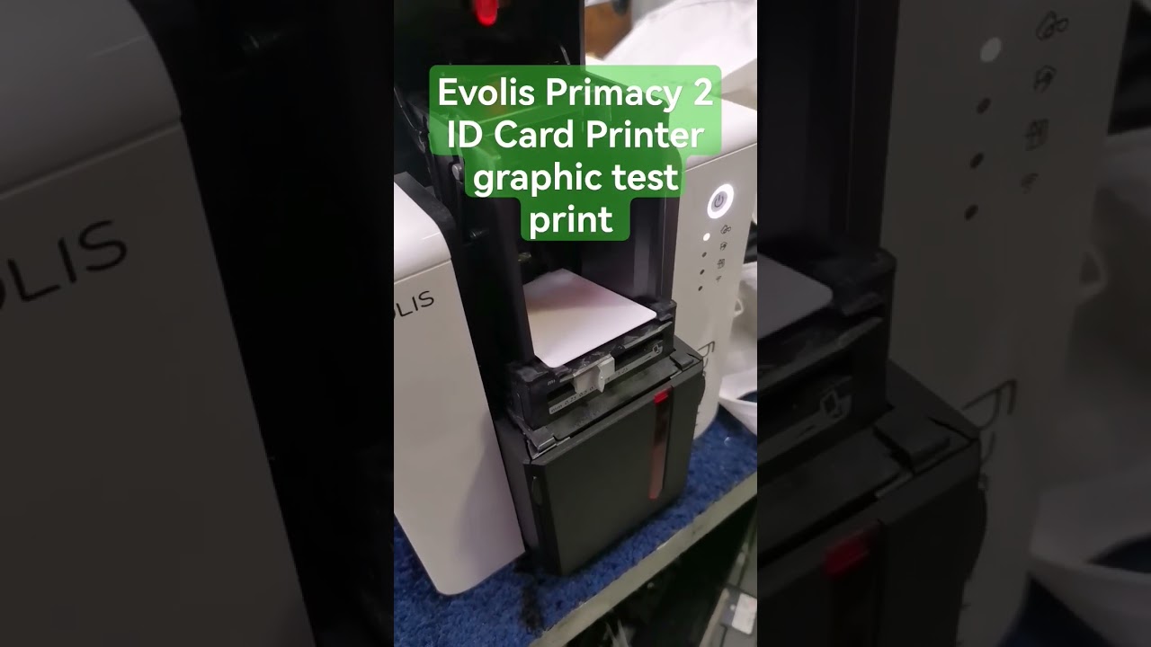 Evolis Primacy 2 ID Card Printer graphic test print #idcard #evolis #head #01617589582