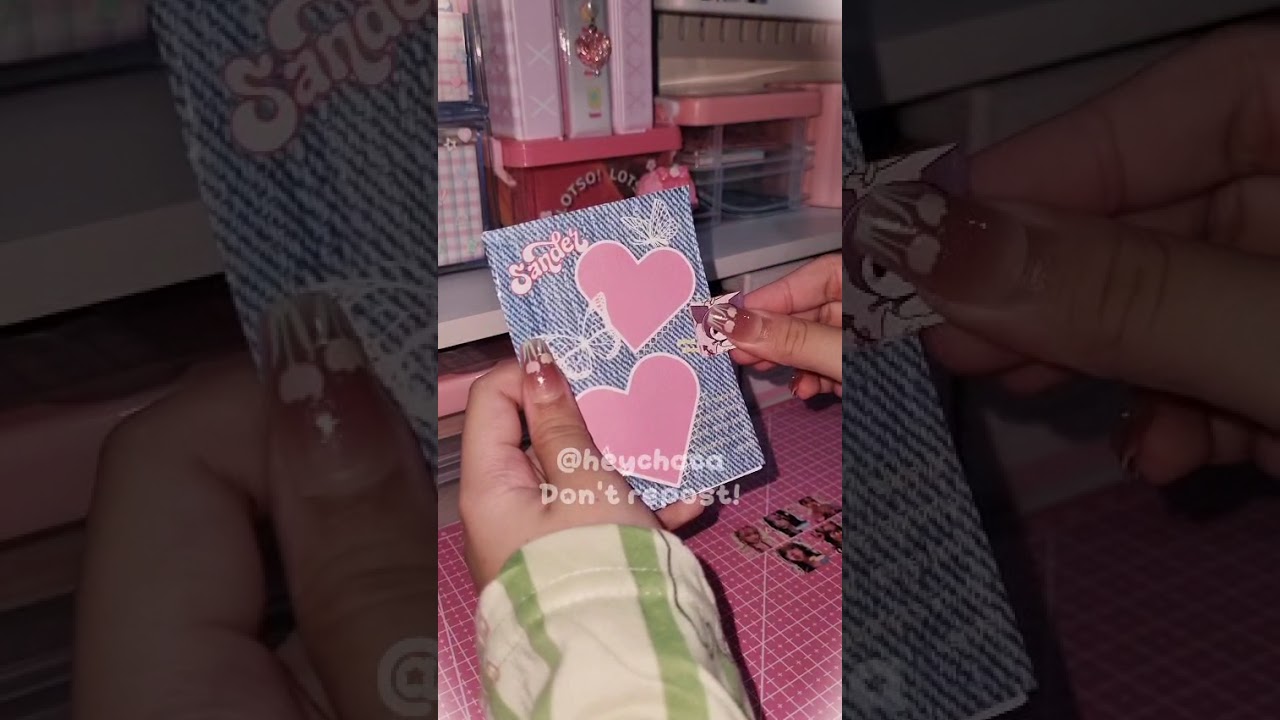 Fake pack w/me karina zoom!🙇‍♀️🩷 #fake #packing #karinaaespa #fyp #packingorders #withme #photocard