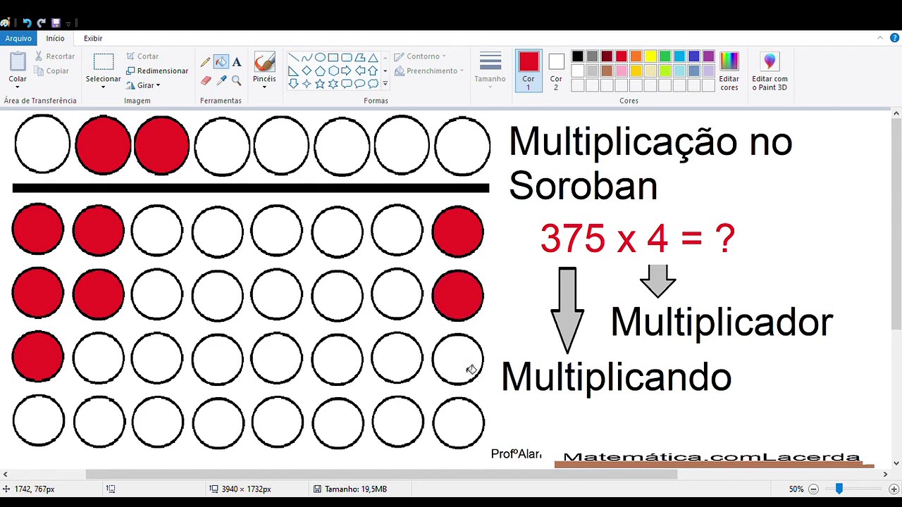 Multiplicação no soroban