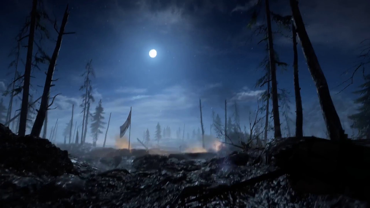 Video Game Ambience Asmr - ( BF1) Live Online battle Ambience | Nivelle Nights