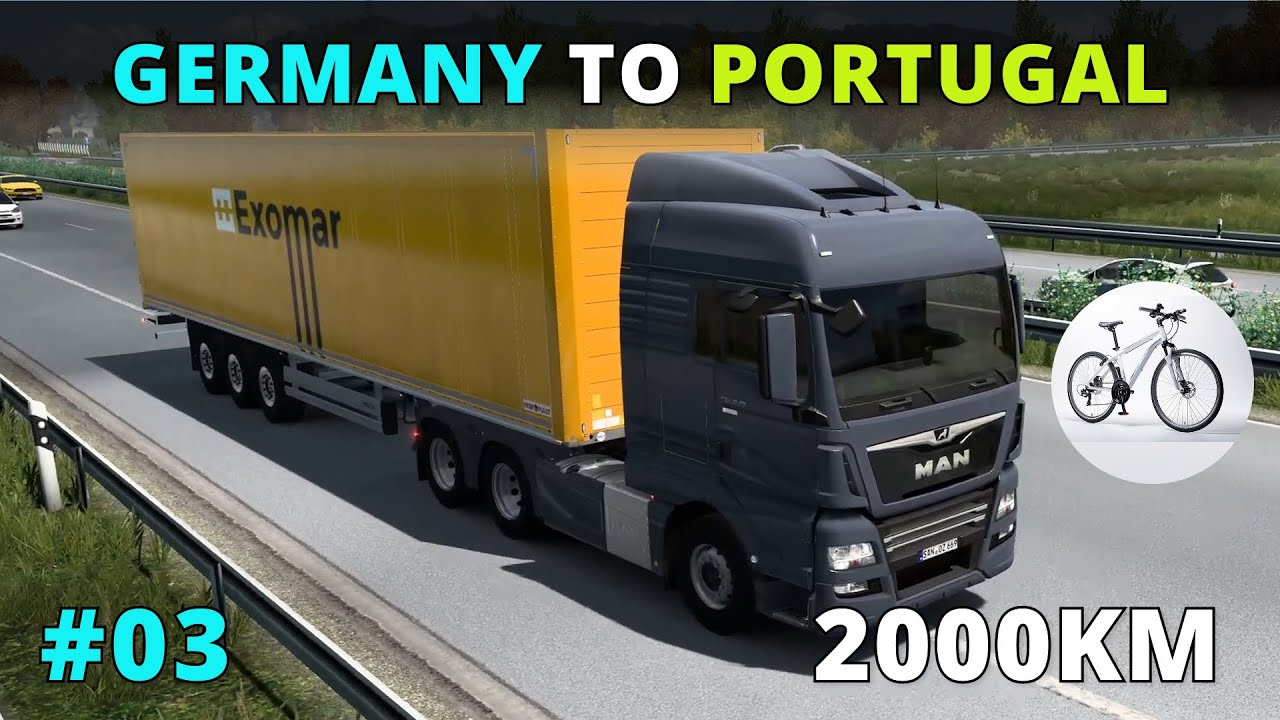 ETS2 Bicycles Delivery | Cycle Transport Germany to Portugal | Euro Truck Simulator 2 Gameplay