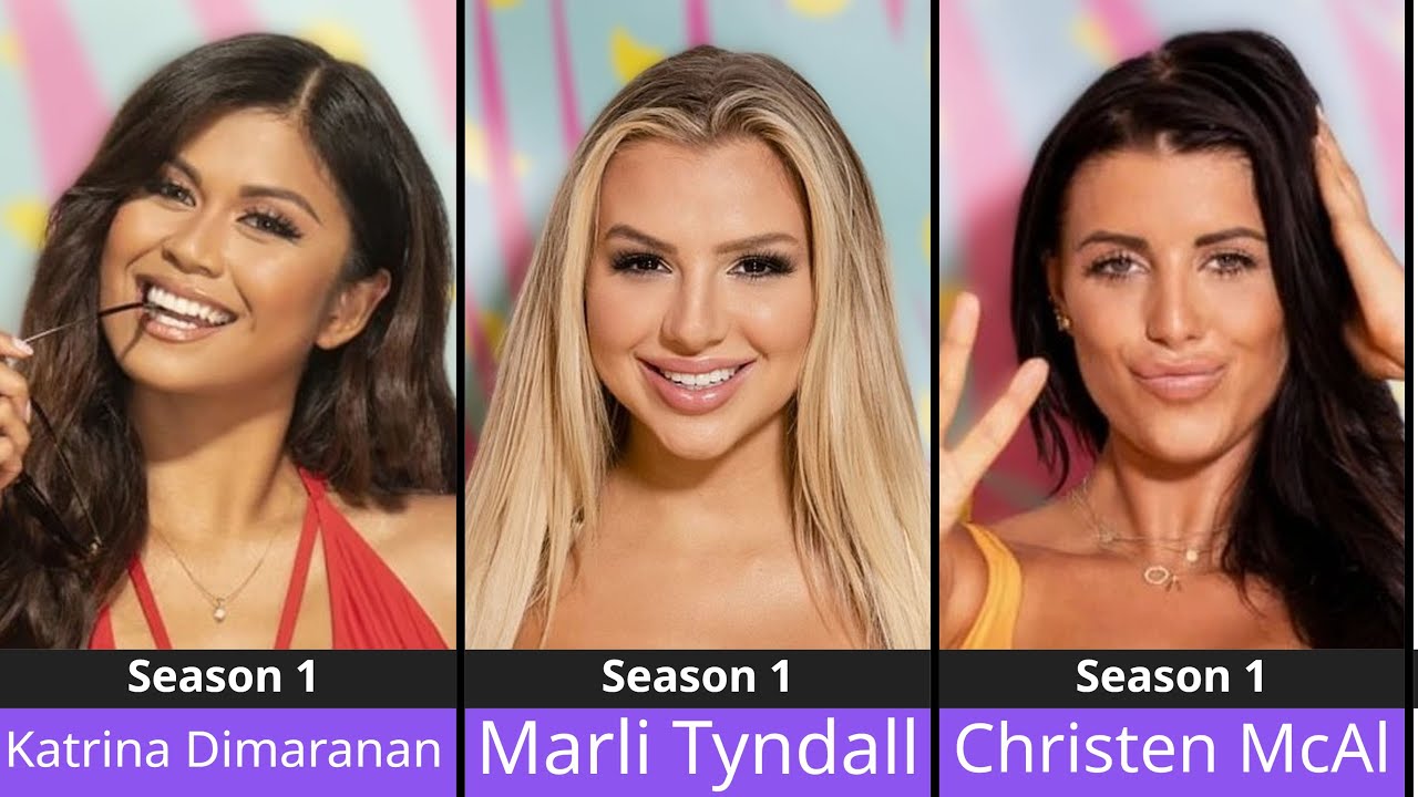 LOVE ISLAND USA - ALL SEASONS ALL FEMALE CONTESTANTS