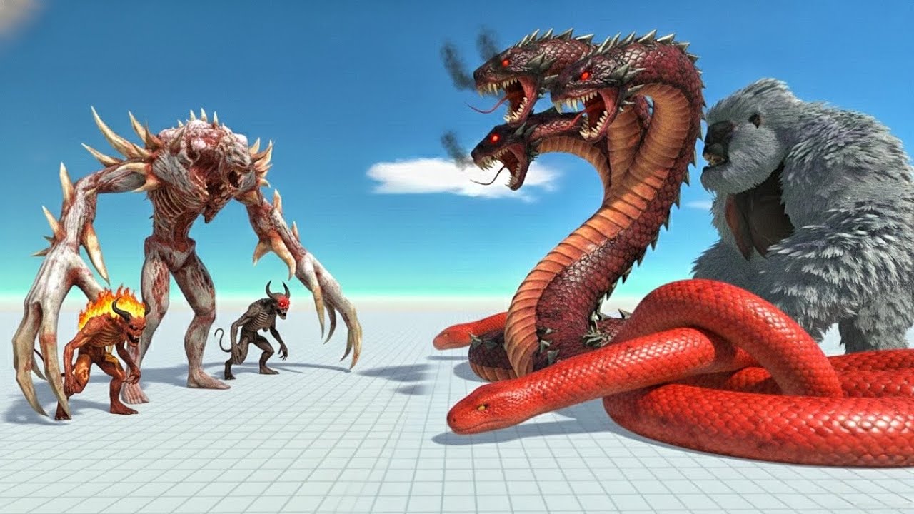 HYDRA SNAKE & INFERNALS vs BIGFOOT! | Indominus Rex Revenge | ARBS Battle