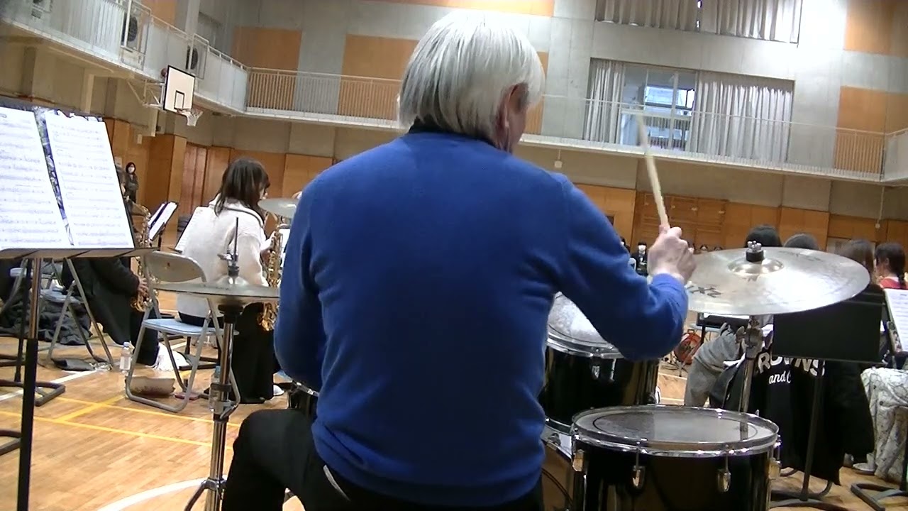 リハーサルにて「マンテカ」🎵阿野次男（Drums）