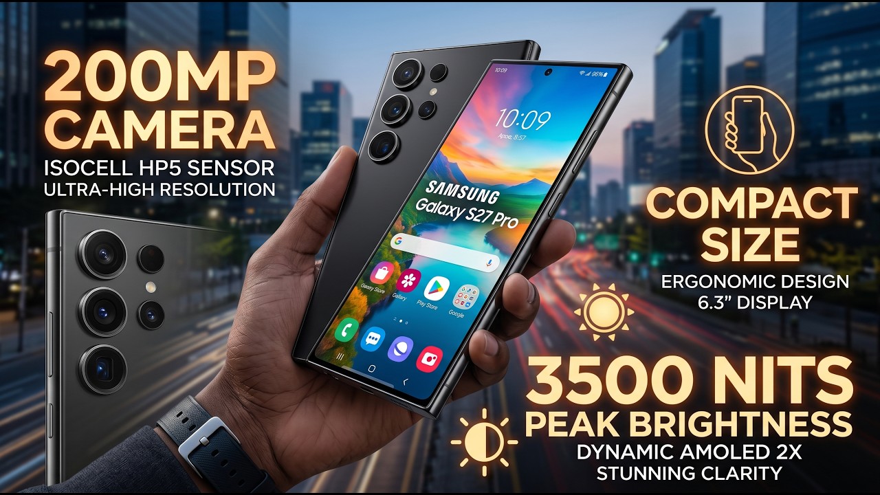 Samsung Galaxy S27 Pro - 200MP Camera, 3500 Nits & Compact Size?!