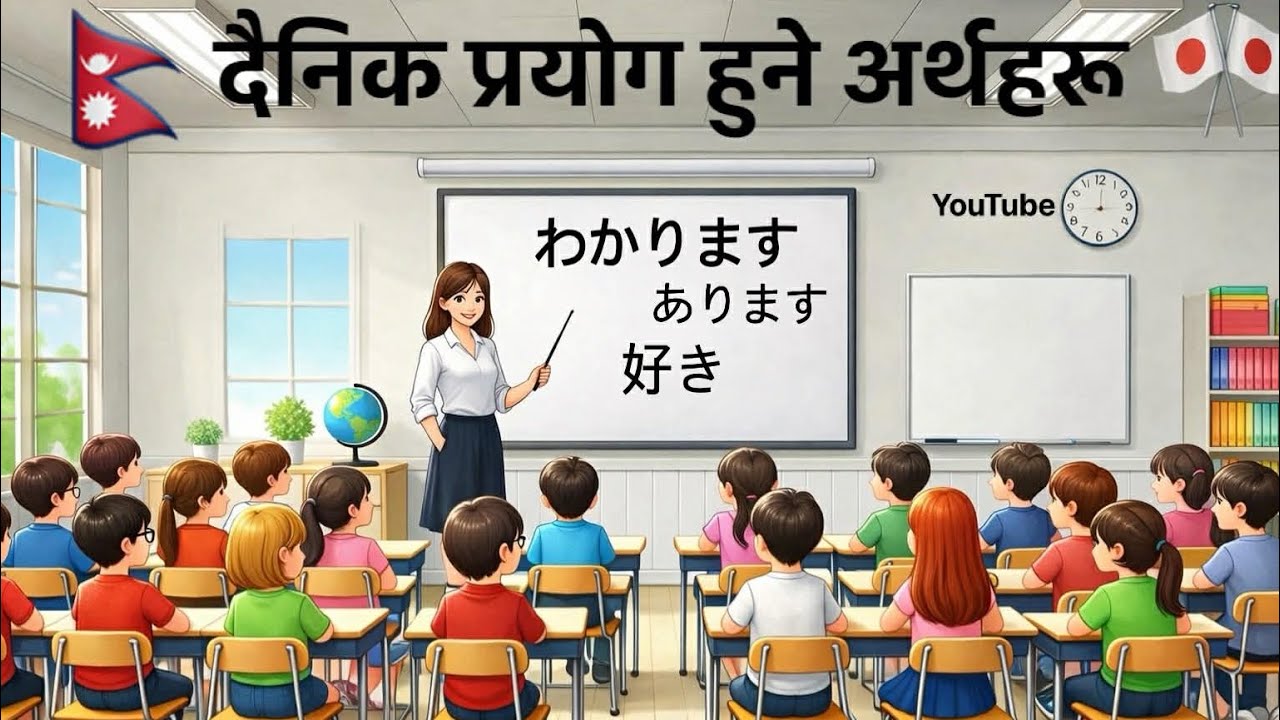 Daily Use Meaning in Japanese|Lesson 9 Vocabulary| Learn Japanese in Nepali|Nepali Japan