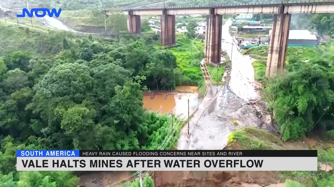Vale halts mines after water overflow
