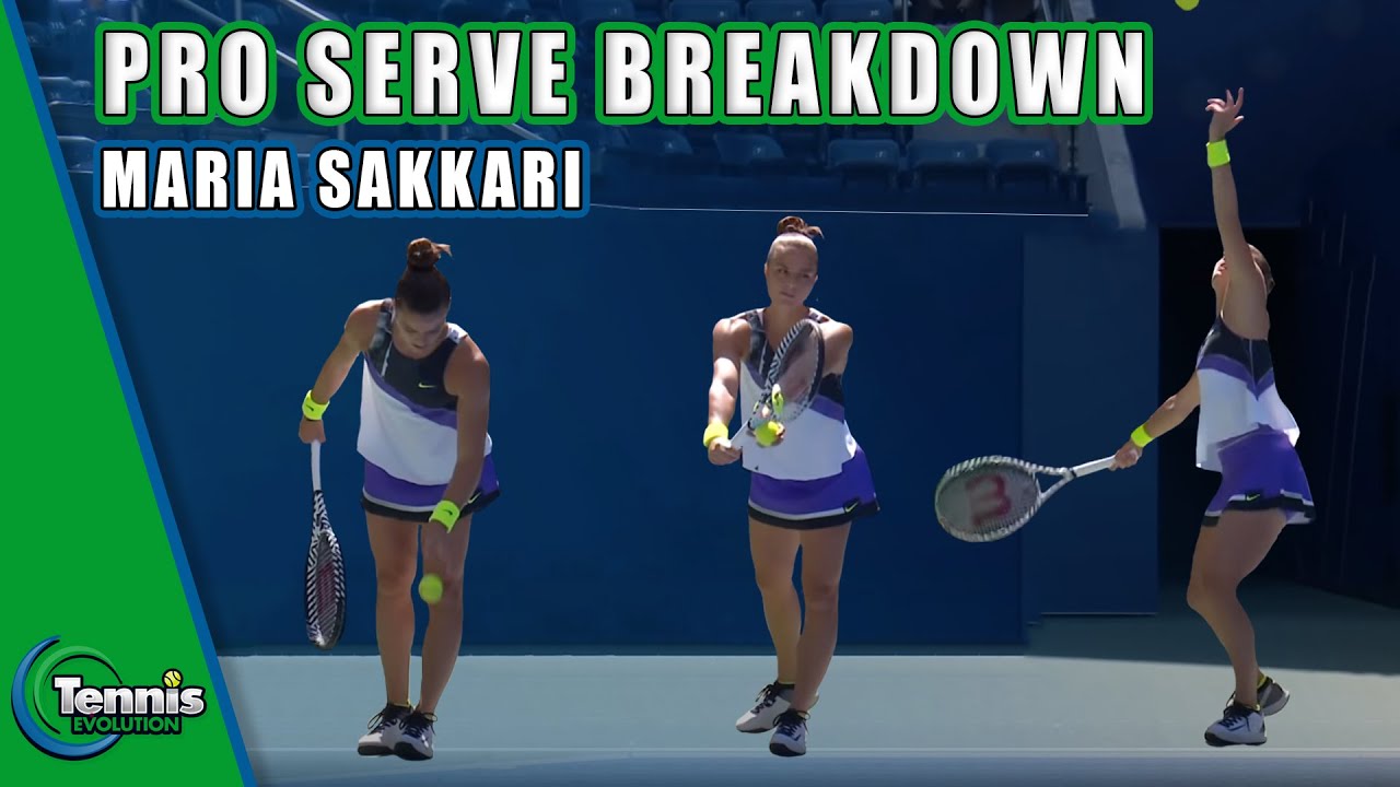 Maria Sakkari Serve Analysis (5 Tips) I TENNIS PRO SERVE