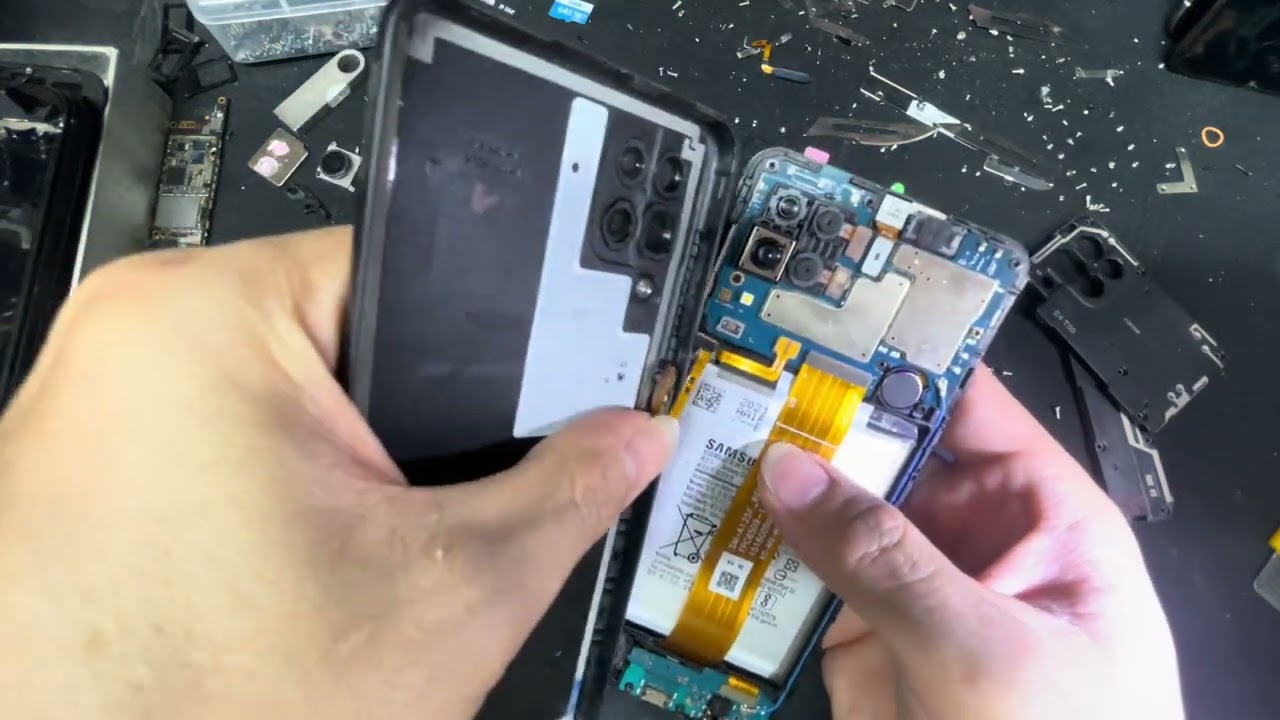 Hướng dẫn tự thay màn hình samsung A12 cho ae 