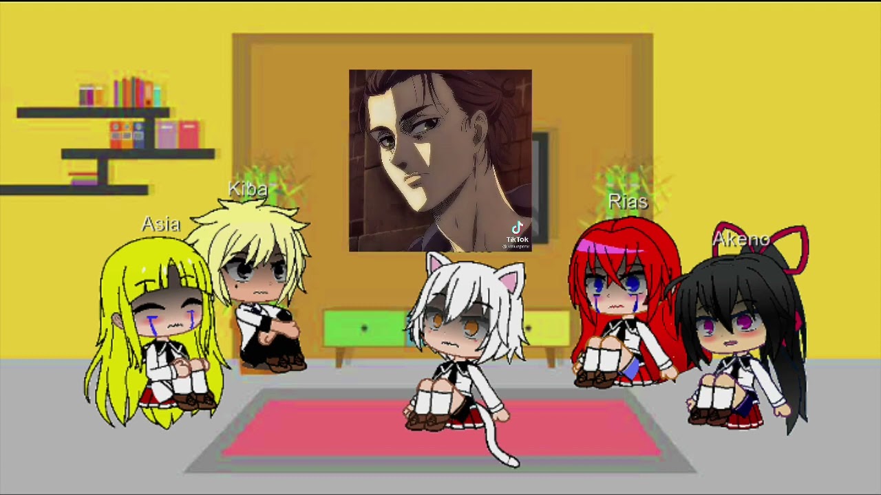 [El Clan Gremory Reacciona a Issei Como Eren Yeager][Parte 1]