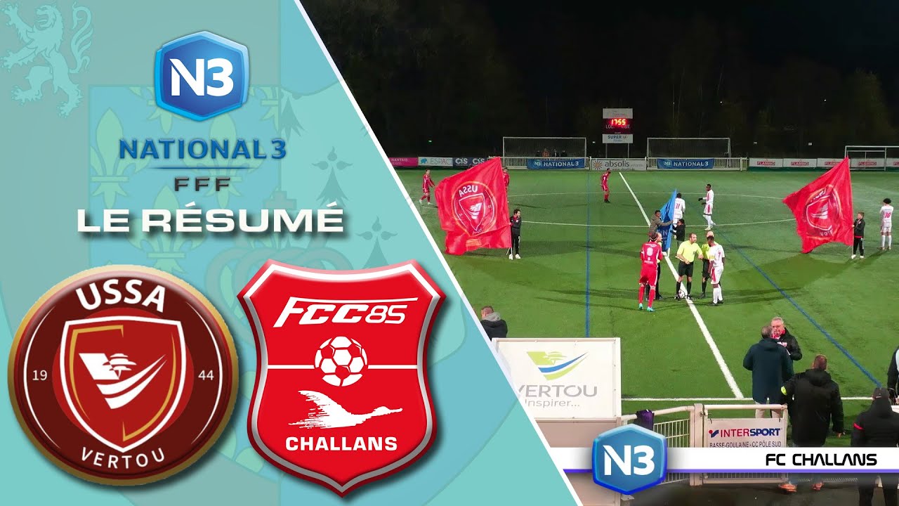 Résumé USSA Vertou/FC Challans N3 J9