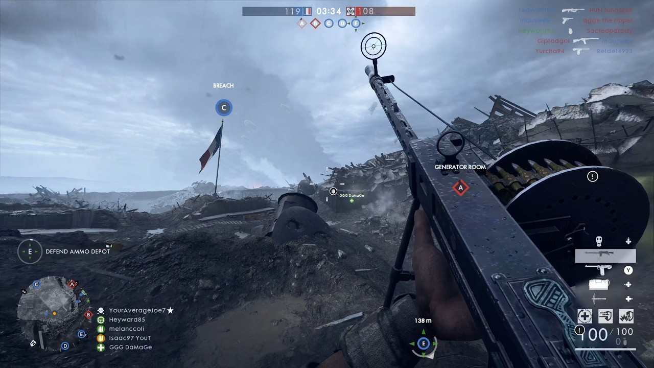 Battlefield 1: Conquest gameplay (No Commentary)