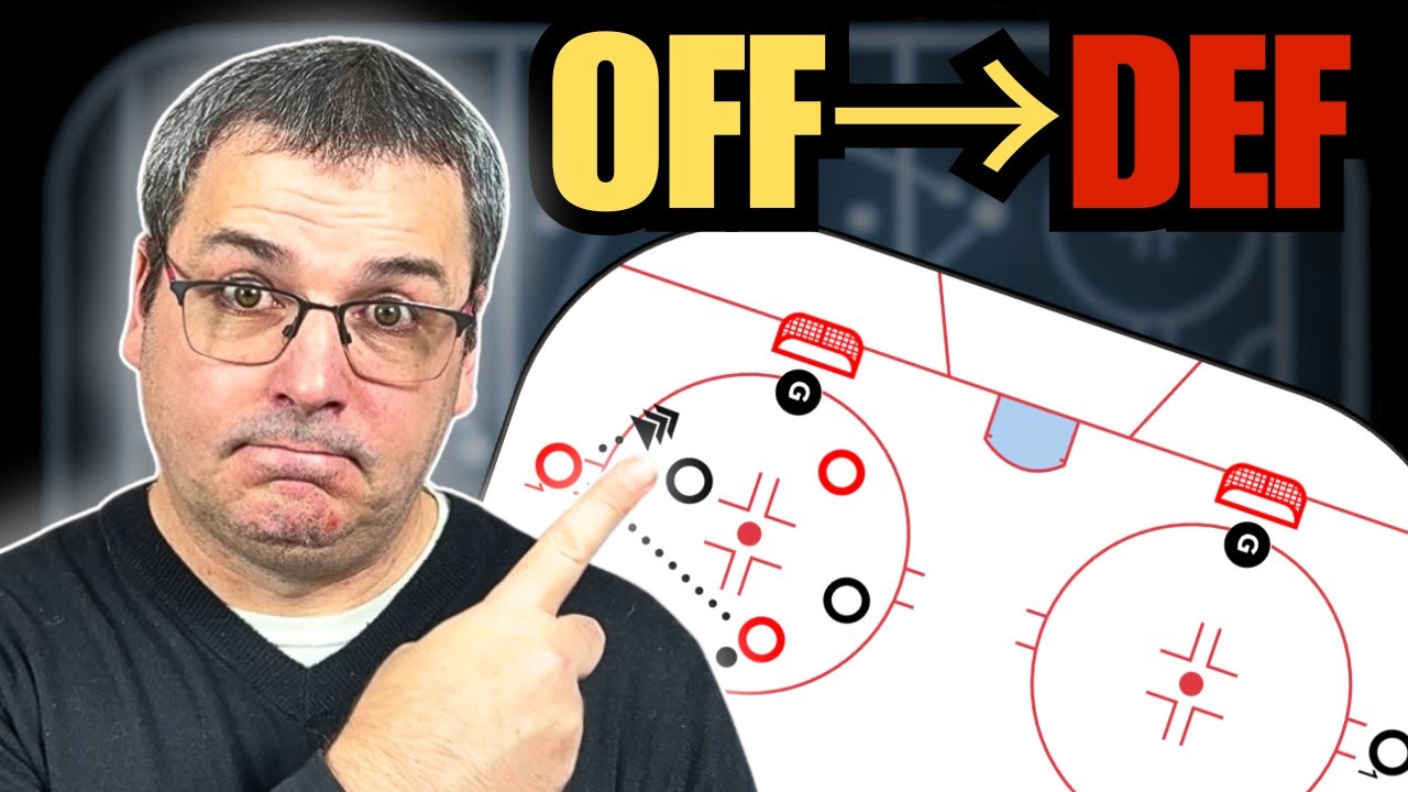 Surnombre, transition, tir : tout dans un seul drill de hockey