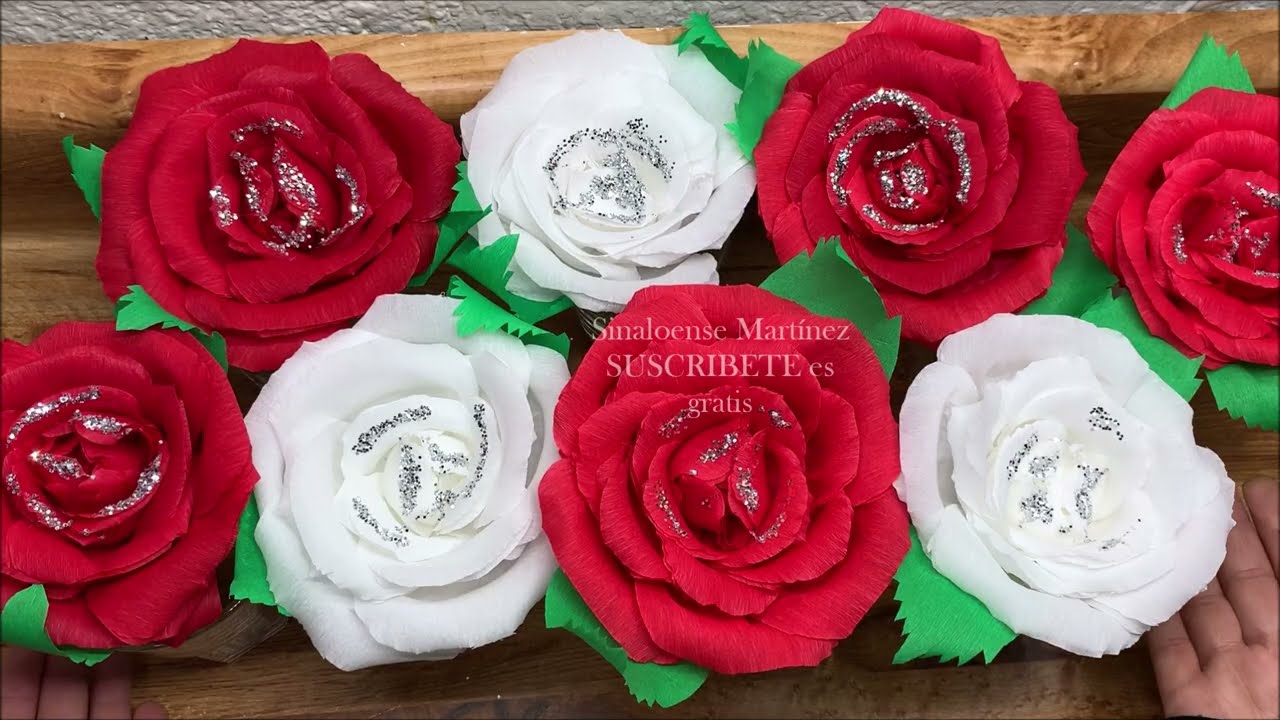 Rosas para la Virgen de Guadalupe. Fácil de hacer. 