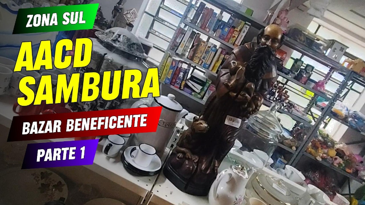 Garimpo no Bazar AACD Samburá (Parte 1). Móveis 50% OFF, Roupas, Louças, Brinquedos e mais...