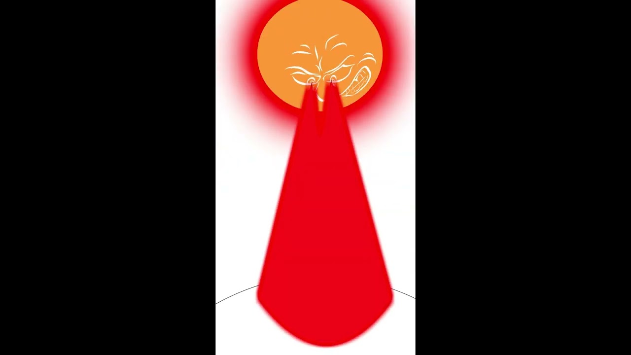 Sun is a deadly laser #animation meme #shorts