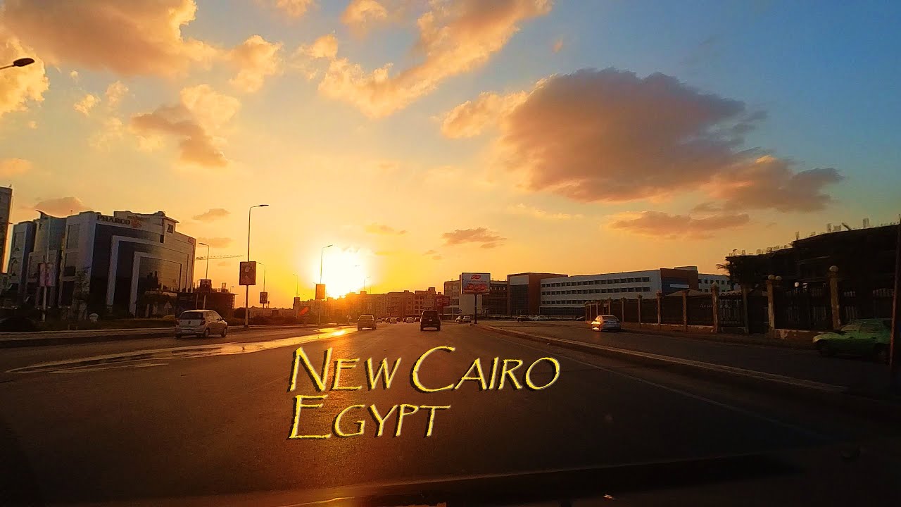 Driving in New Cairo on a Weekend, Egypt