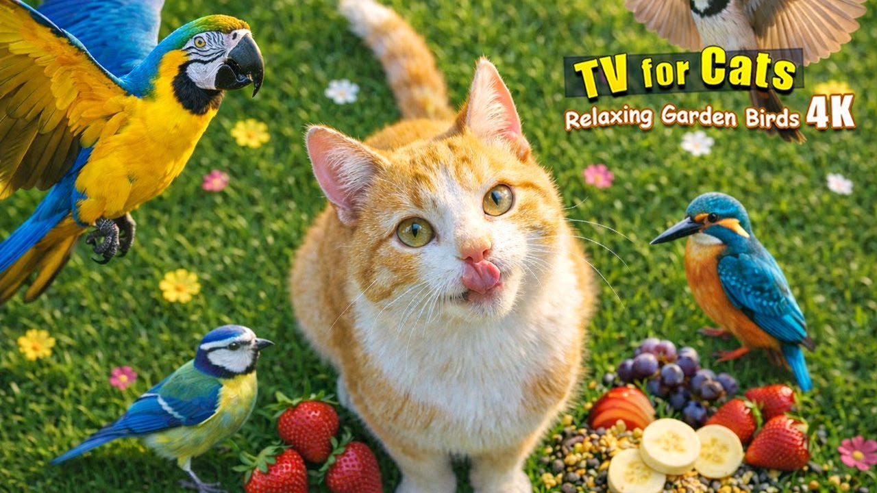 🔥 2 Hours Ultimate Bird Paradise 🐦🌿 Cat TV 4K | Scenic Nature & Endless Birds for Cats