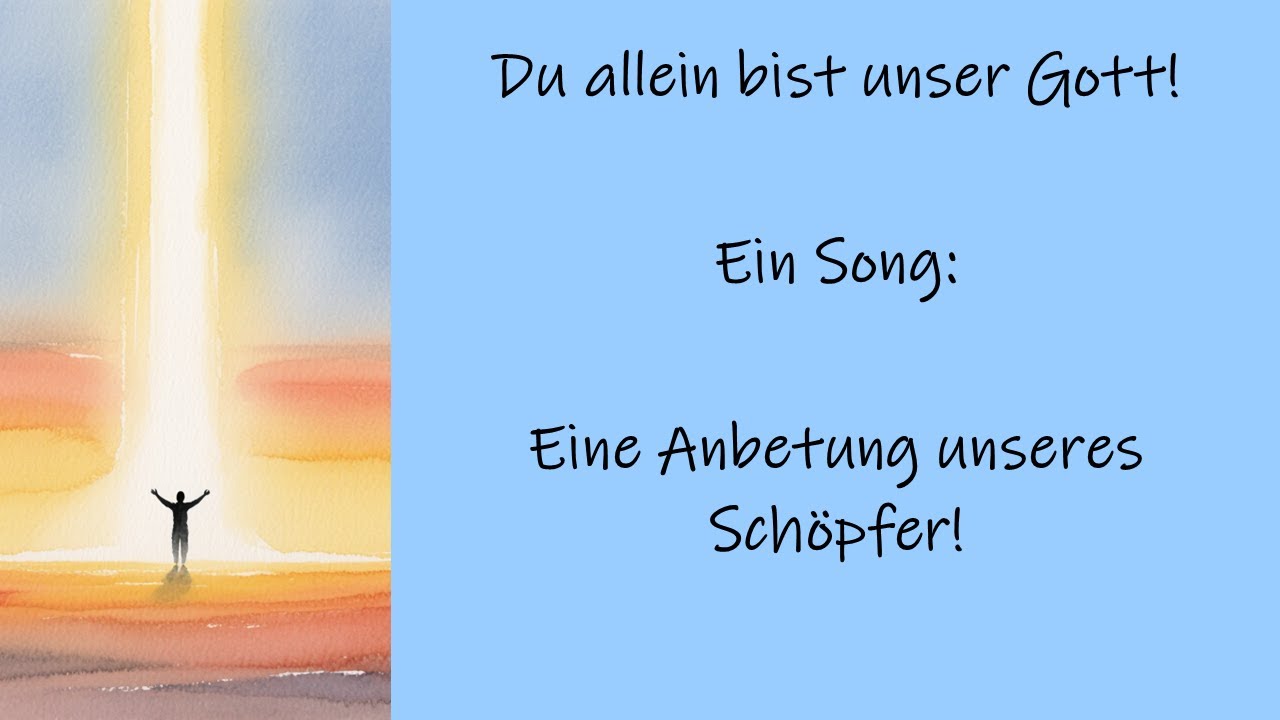 Du allein bist unser Gott!